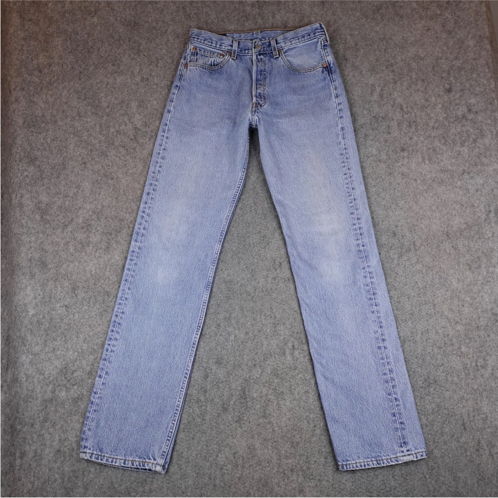 Vintage Levis Jeans 32x36 Blue 501 Straight Button Fly Made in USA